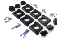 2.7T Audi S4 / RS4 to TFSI coil conversion adapters + connectors - set of 6 black