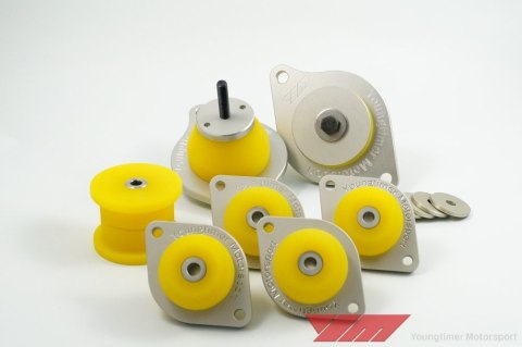Drivetrain mounts Audi S2 / Audi quattro full set silver (5 speed gearbox) Drivetrain mounts Audi S2 / Audi quattro full set silver (5 speed gearbox)