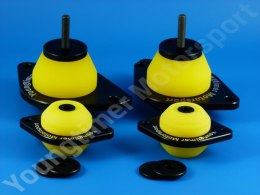 Engine and gearbox mounts Audi S2 / Audi RS2 set black (6 speed gearbox)